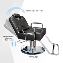 Xyla Faux Leather Salon Chair